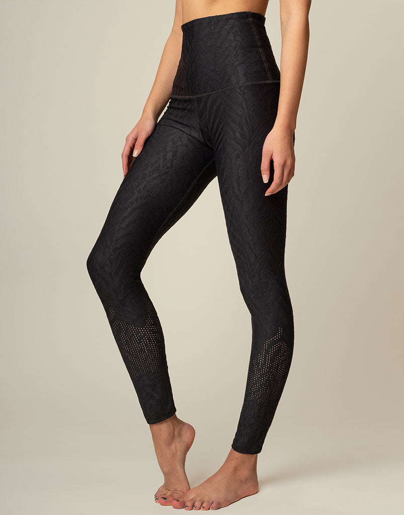 Allure Jacquard Legging - High Waist Yoga Pants for Women, Breathable Workout Leggings with Stretchy Comfort | Perfect for Gym, Running, and Lounge Wear