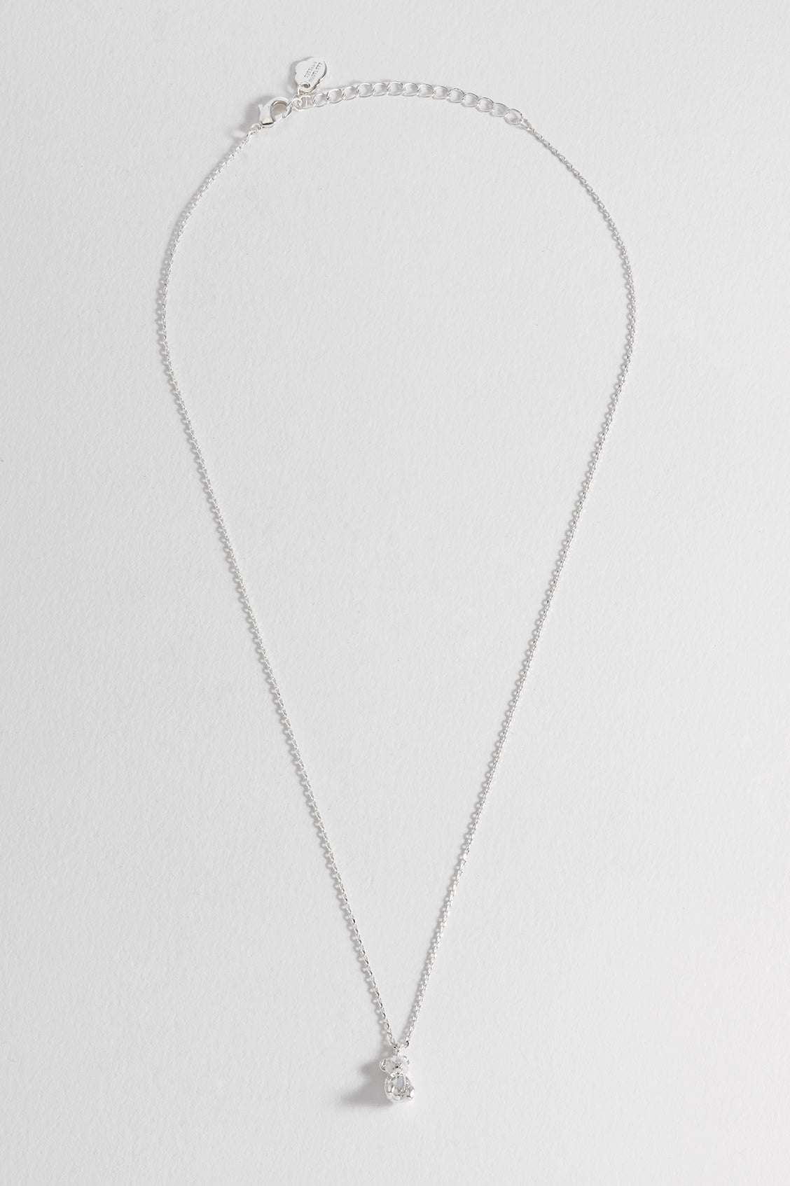 Cute Teddy Bear Pendant Necklace for Women - Sterling Silver or Gold Plated - Perfect Gift for Valentine's Day, Birthday & Anniversary