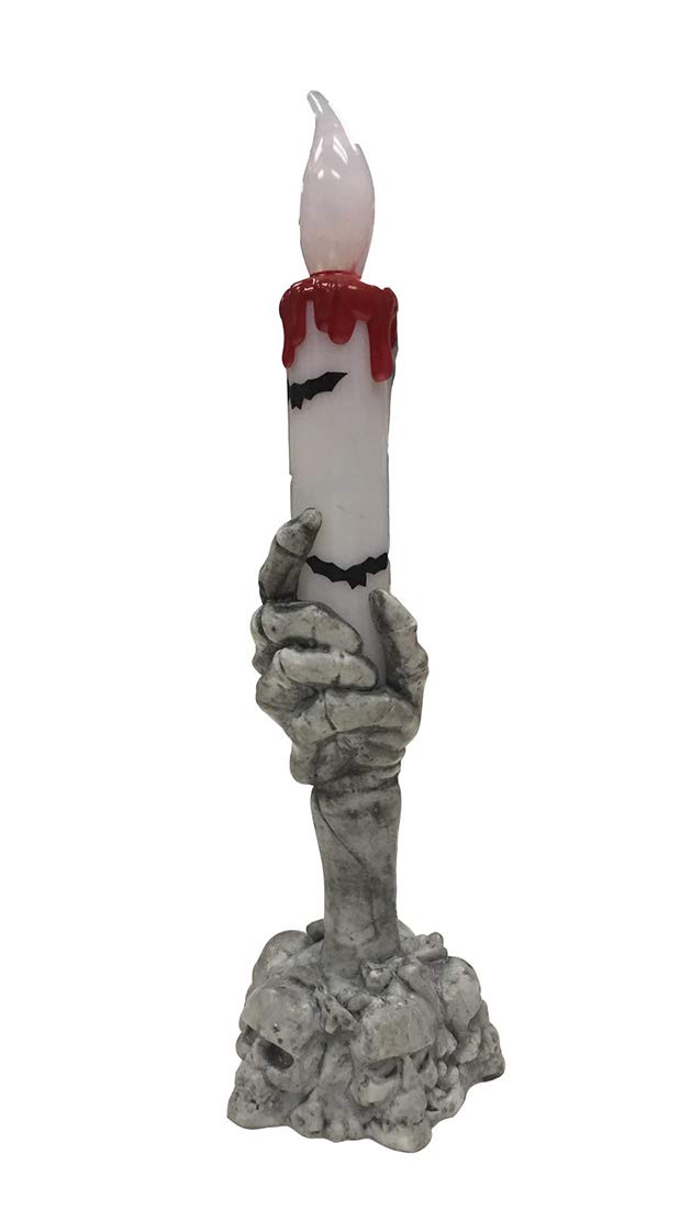 Halloween Boneyard Candlestick - Gothic Home Decor for Parties