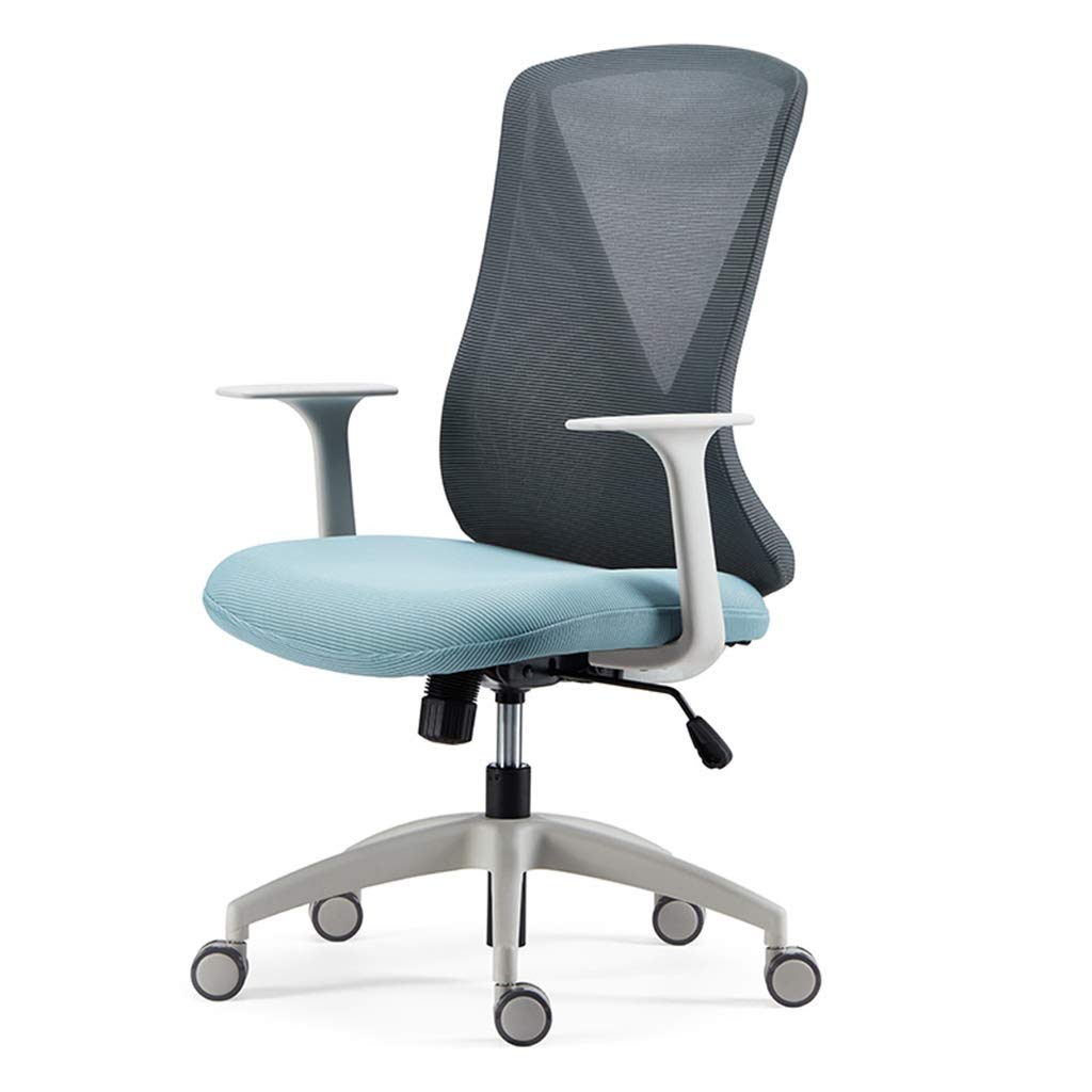 Ergonomic Gaming Chair with Fixed Armrest & Nylon Feet - Blue Office Computer Chair for Video Games (Size: 69x66x110cm) | Perfect for Home Office, Streaming & Esports