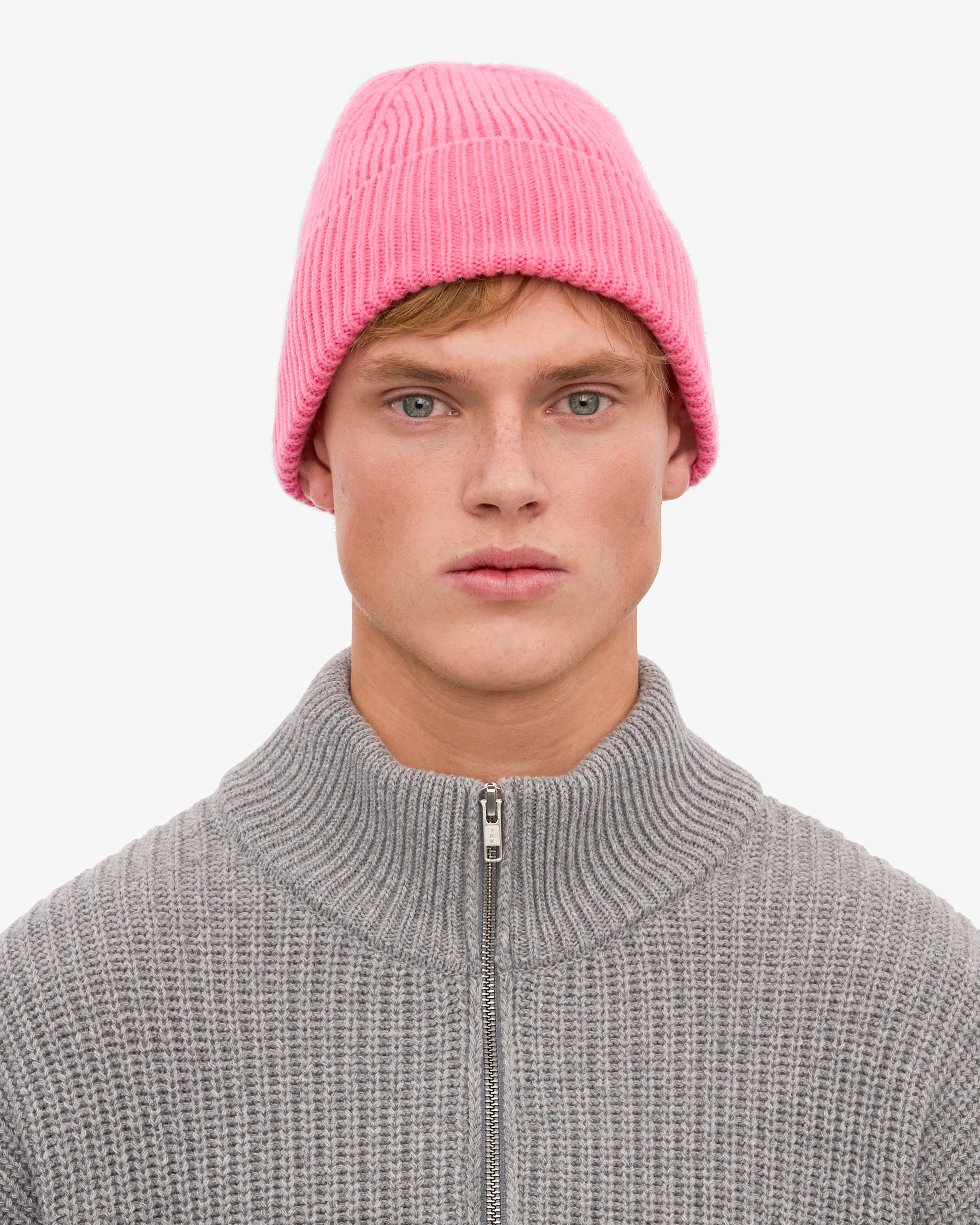 Premium Merino Wool Beanie for Women & Men - Soft Bubblegum Pink Winter Hat - Warm Knit Cap for Skiing, Hiking & Outdoor Activities