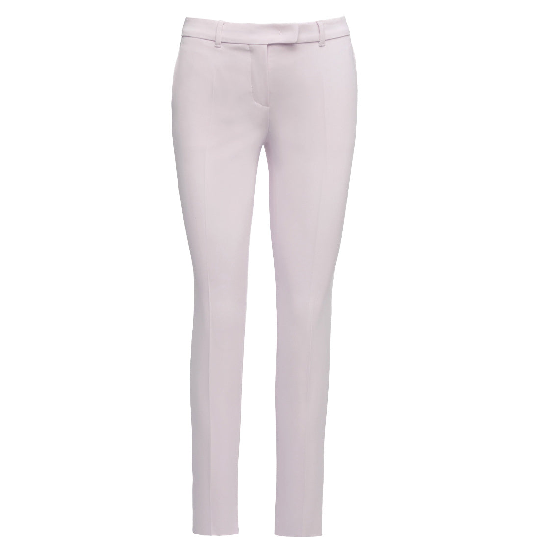Jerta Women's High Waist Cigarette Pants - Blush Pink Cropped Trousers for Work, Office & Casual Outfits | Slim Fit Stretch Ankle Pants