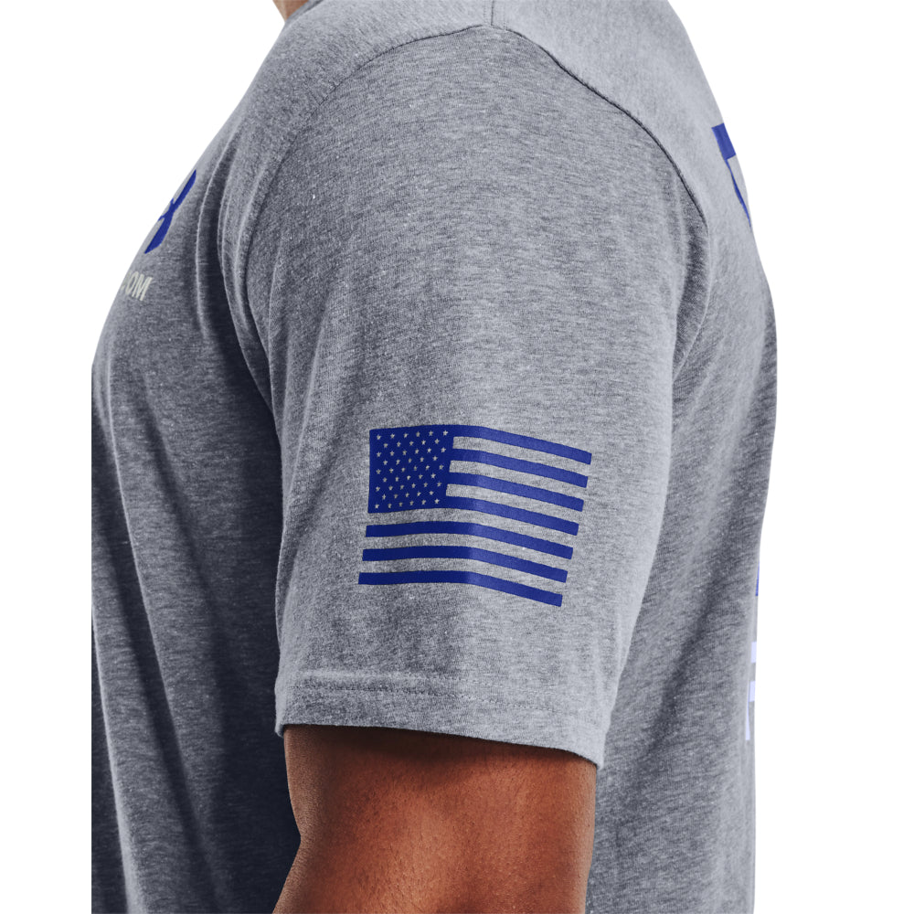 Men's Under Armour Freedom Banner T-Shirt - Moisture-Wicking Athletic Tee for Gym, Running & Casual Wear | Breathable Comfort Fit Workout Shirt