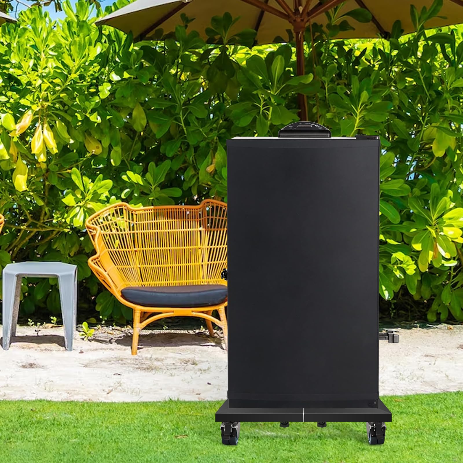 Heavy Duty All Steel Universal Smoker Stand for Electric, Vertical & Digital Smokers - Portable Base for Outdoor BBQ, Grilling & Backyard Cooking