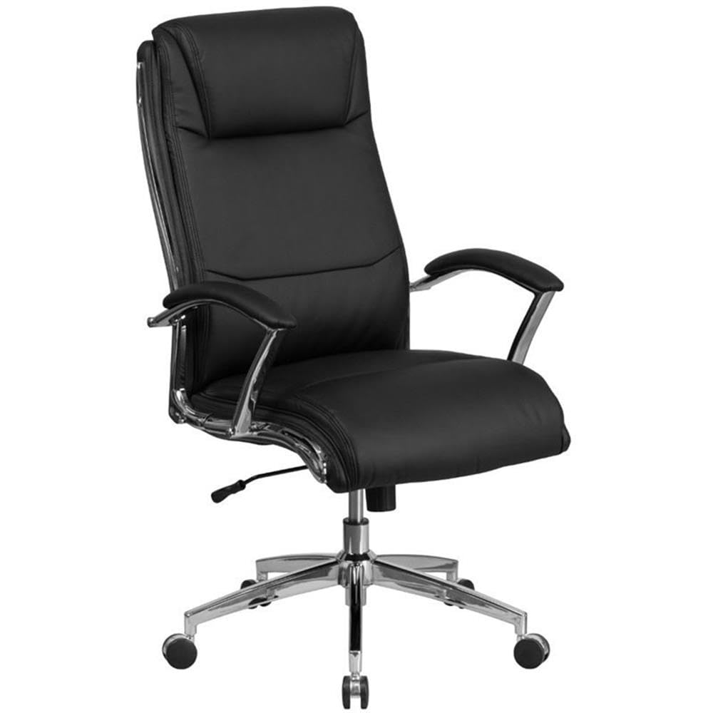 UrbanPro Black Genuine Leather Office Chair - Ergonomic Executive Desk Chair for Home & Office Workspace - Perfect for Professionals & Long Hours Sitting