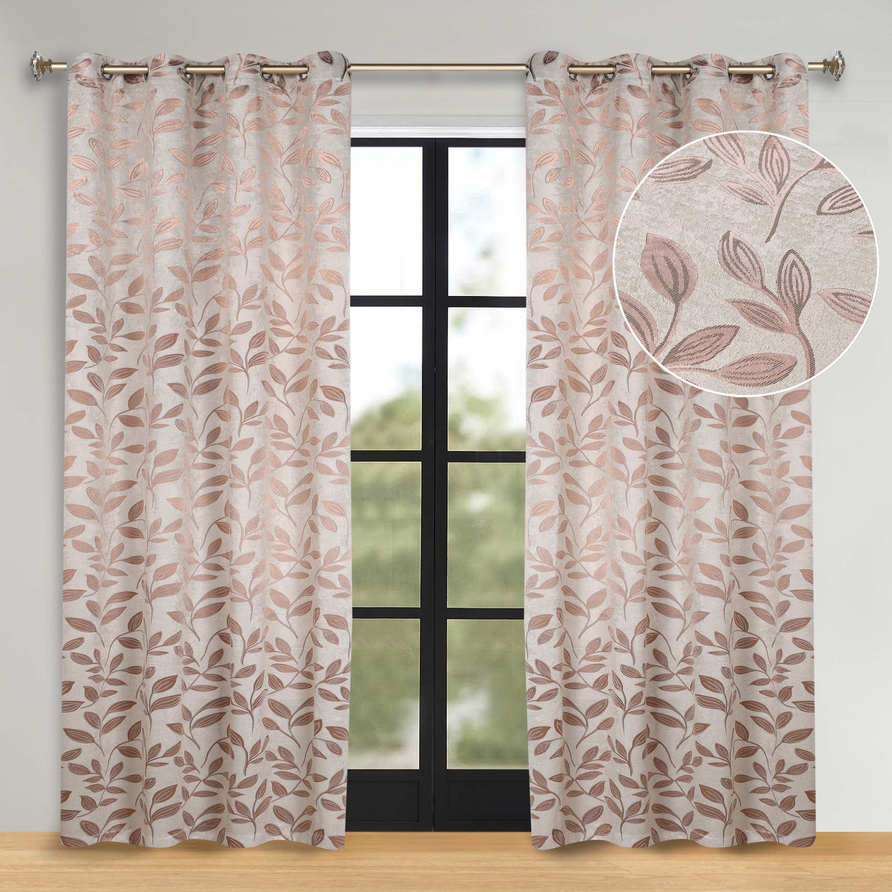Machine Washable Blackout Curtains for Bedroom - Set of 2 Panels, Thermal Insulated Room Darkening Drapes for Nursery, Living Room & Home Theater