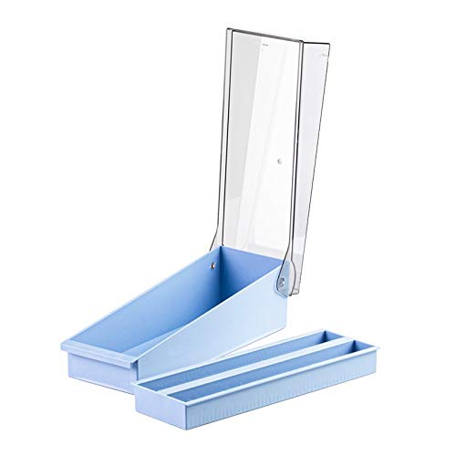 Simport M700-100 SlideFile™ Storage System - Blue Document Organizer for Office, School & Home Use | File Folder Holder for Papers, Records & Important Documents