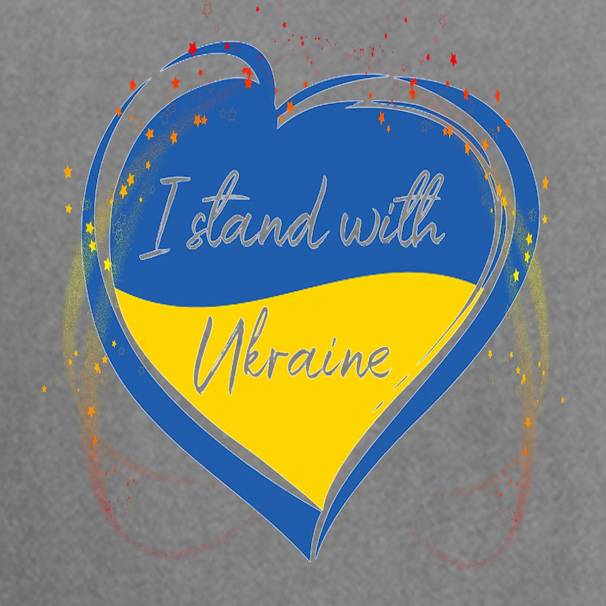 I Stand with Ukraine Women's T-Shirt - Comfort Colors® Soft Cotton Tee - Support Ukraine Charity & Show Solidarity - Perfect for Protests, Rallies & Everyday Wear