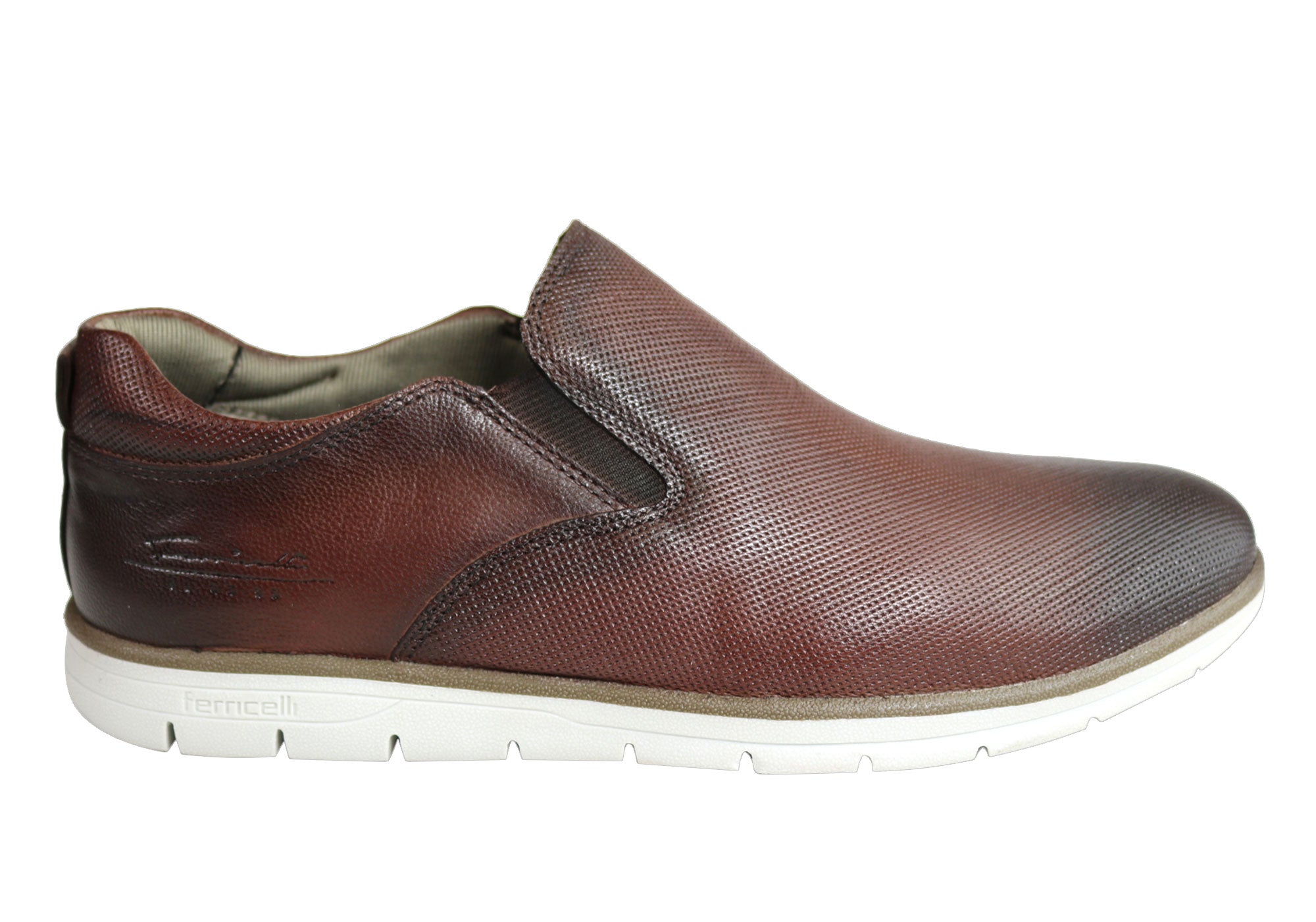 Premium Men's Leather Dress Casual Shoes by Ferricelli Pauly - Handcrafted in Brazil - Perfect for Business, Office & Formal Events
