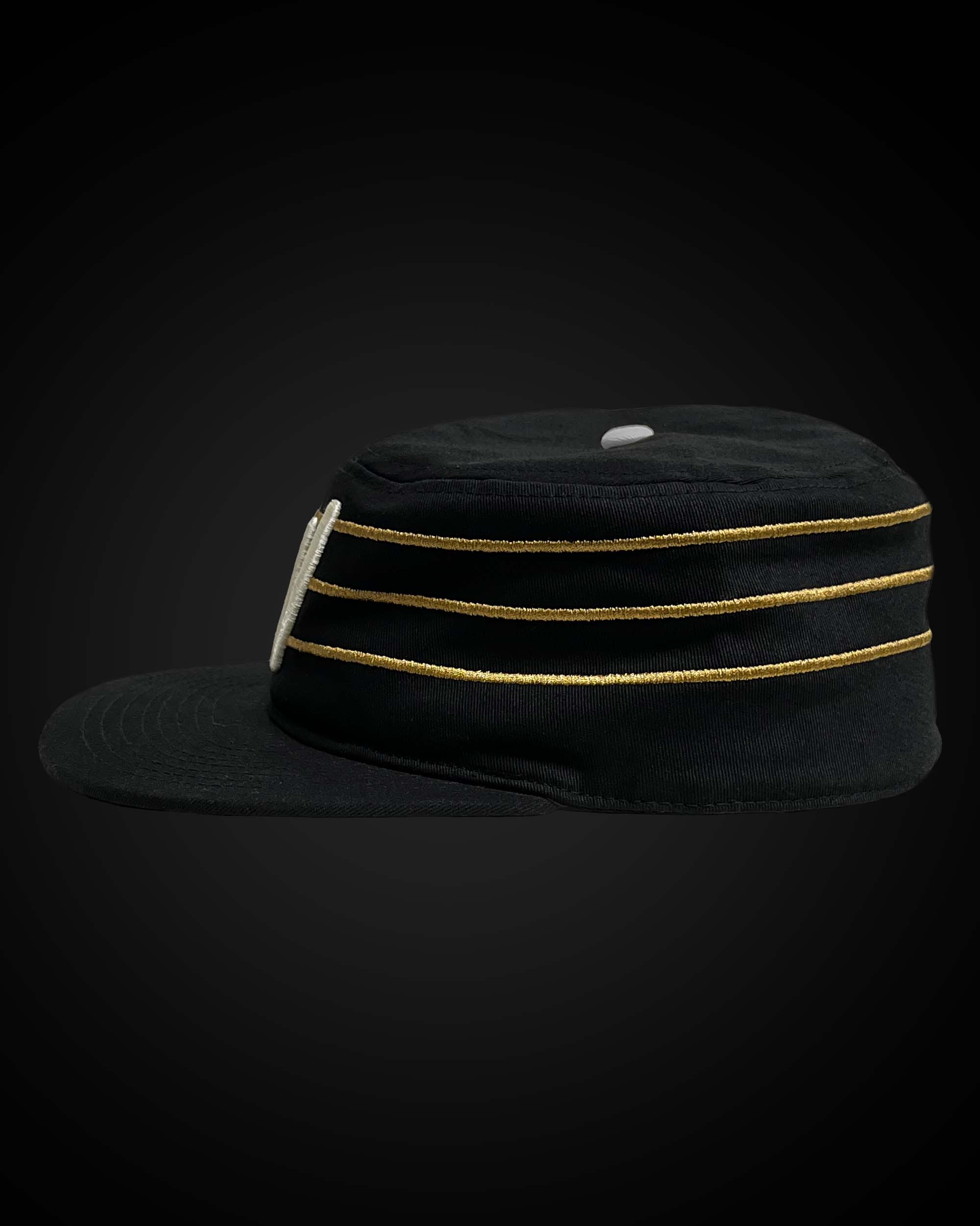 Jack White Signature Collection Vintage Flat Top Hat - Classic Rock Style Accessory for Concerts, Costumes & Vintage Fashion