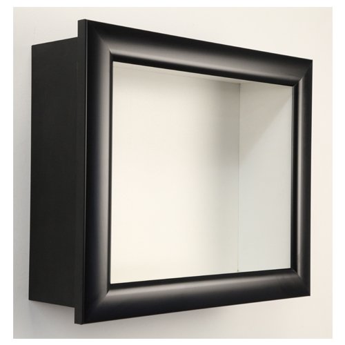 Stylish SUPER WIDE FACE Metal Framed Shadowbox Swing Frames - 2 Deep Display Case for Collectibles, Photos & Memorabilia - Perfect for Home Decor, Office Display & Gift Giving