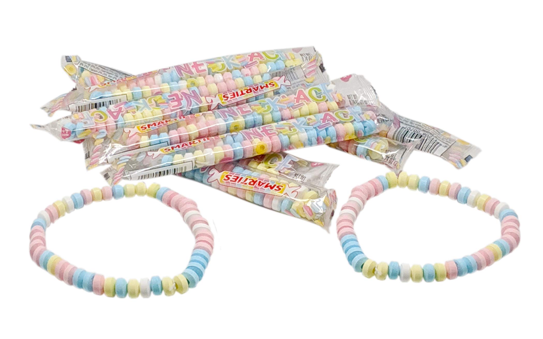 Smarties Candy Necklace - 25ct Resealable Bag - Classic Flavors for Parties & Gifts
