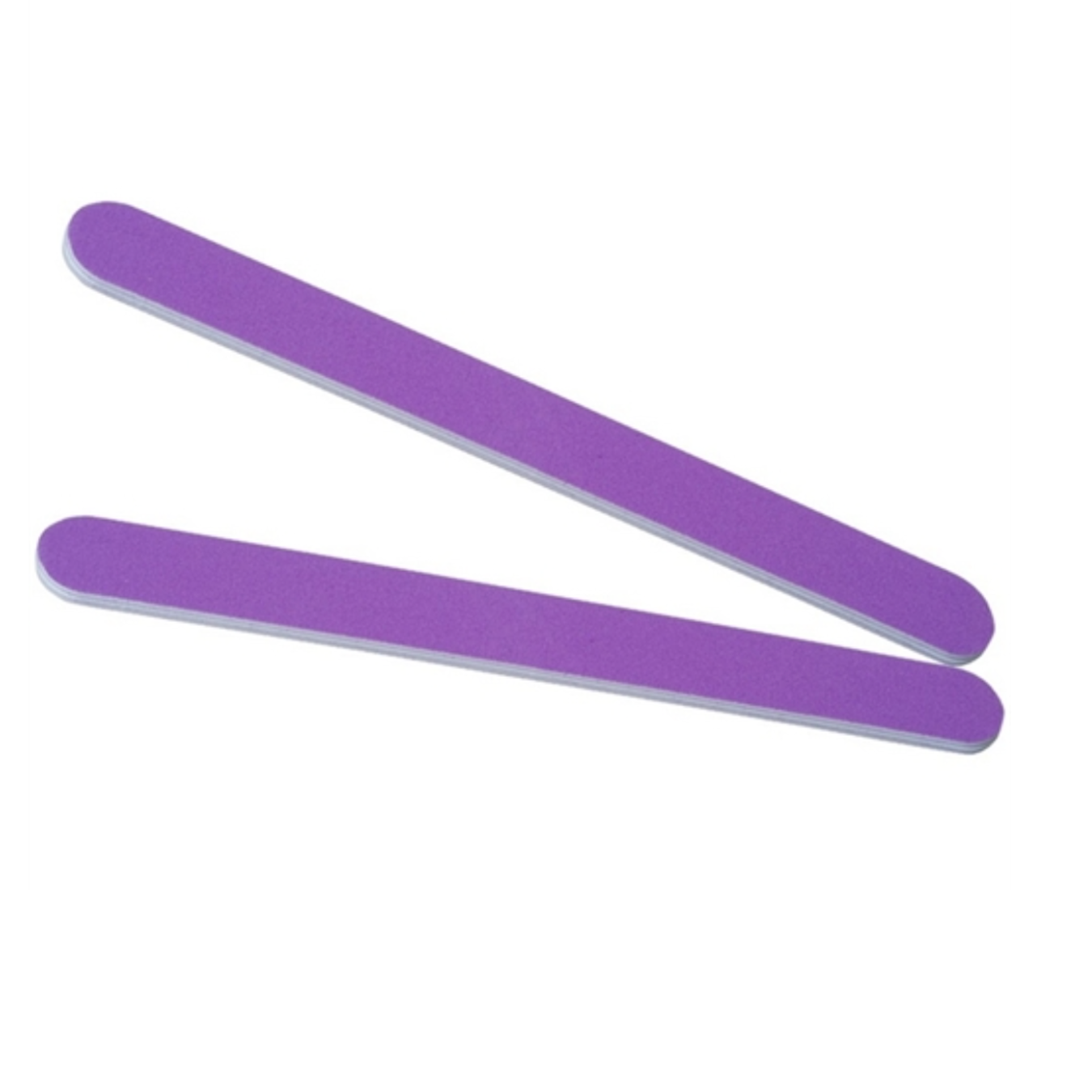 Flowery Ultra Violet Nail File 2 Pack (180 Grit) - Professional Manicure & Pedicure Tools for Home Salon, Travel, and DIY Nail Care