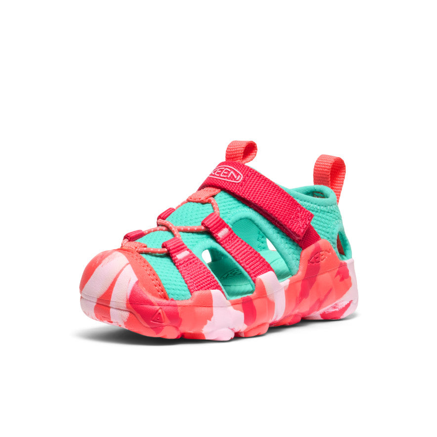 **Hyperport H2 Toddler Sandals for Boys & Girls - Lightweight & Comfortable - Raspberry/Pool Blue - Perfect for Beach, Pool & Outdoor Play**