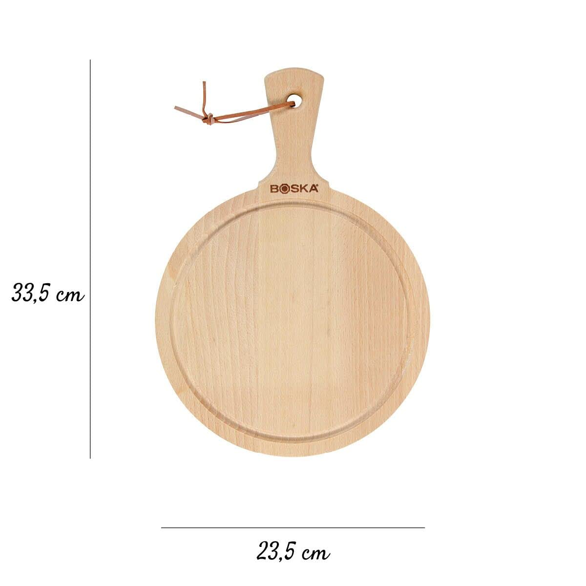 Boska Wooden Pizza Board - Multipurpose Serving Tray for Pizza, Cheese & Snacks - Perfect for Parties & Picnics