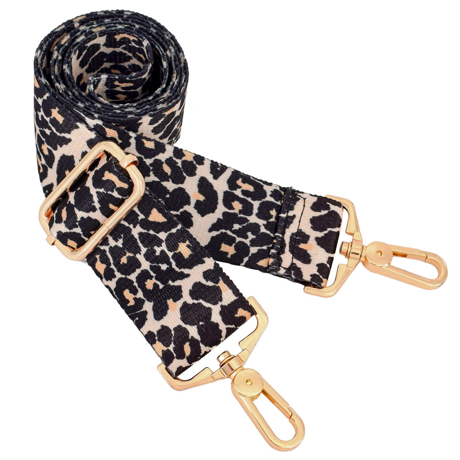 Replacement Crossbody Bag Strap with Metal Swivel Hook - Adjustable Shoulder Strap for Purses, Luggage & Guitar Cases | Perfect for Travel, Daily Use & Instrument Carrying