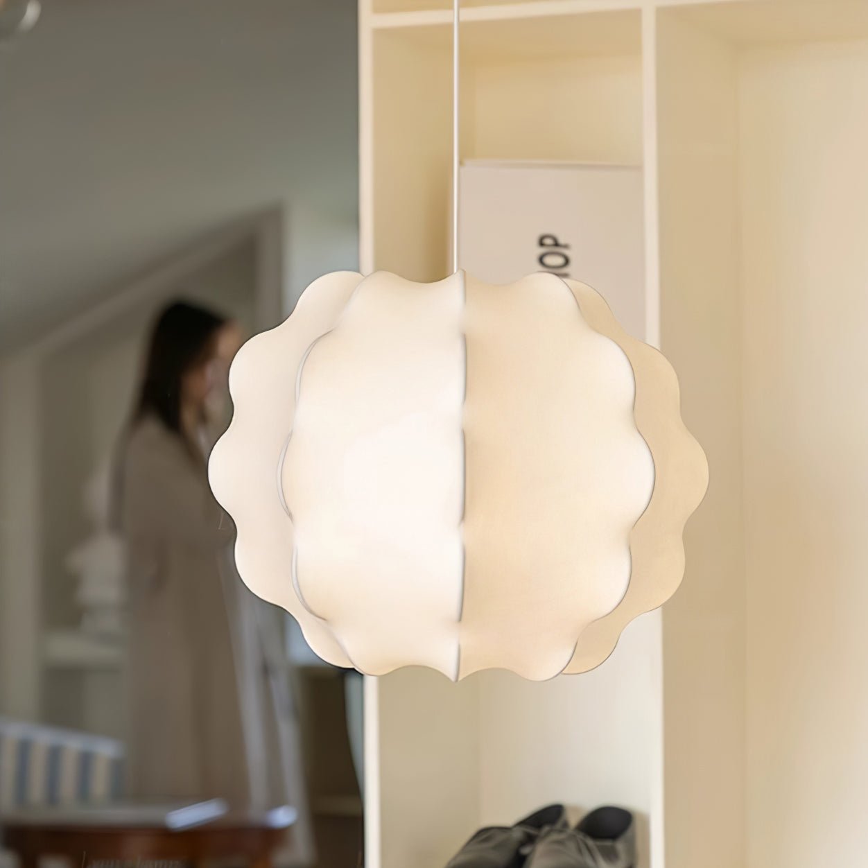Celeste Petal Pendant Lamp - Modern Glass Flower Ceiling Light for Living Room, Bedroom & Dining Room Decor - Elegant Hanging Chandelier for Home & Office Lighting