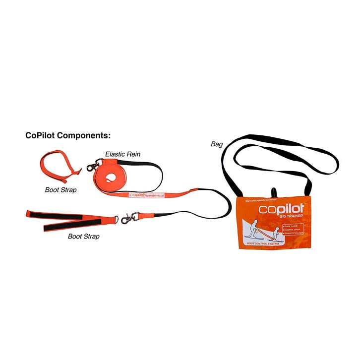 Co Pilot Ski Harness - Adjustable Ski Tie for Snowboarding & Skiing - Secure Your Skis & Snowboard for Travel & Storage - Perfect for Ski Resorts, Backcountry Trips & Gear Organization