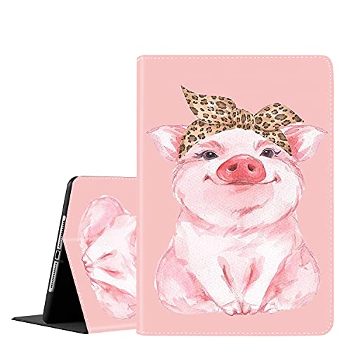Pig Cute Piggy Wearing Leopard Bandanna