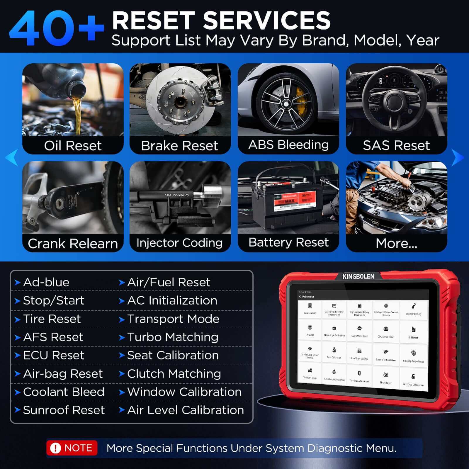 Kingbolen K10 Elite CANFD & DoIP OBD2 Scanner - 40+ Resets, All System Car Diagnostic Tool with ECU Coding & Active Test Guide - Perfect for Mechanics, DIY Auto Repair & Vehicle Maintenance