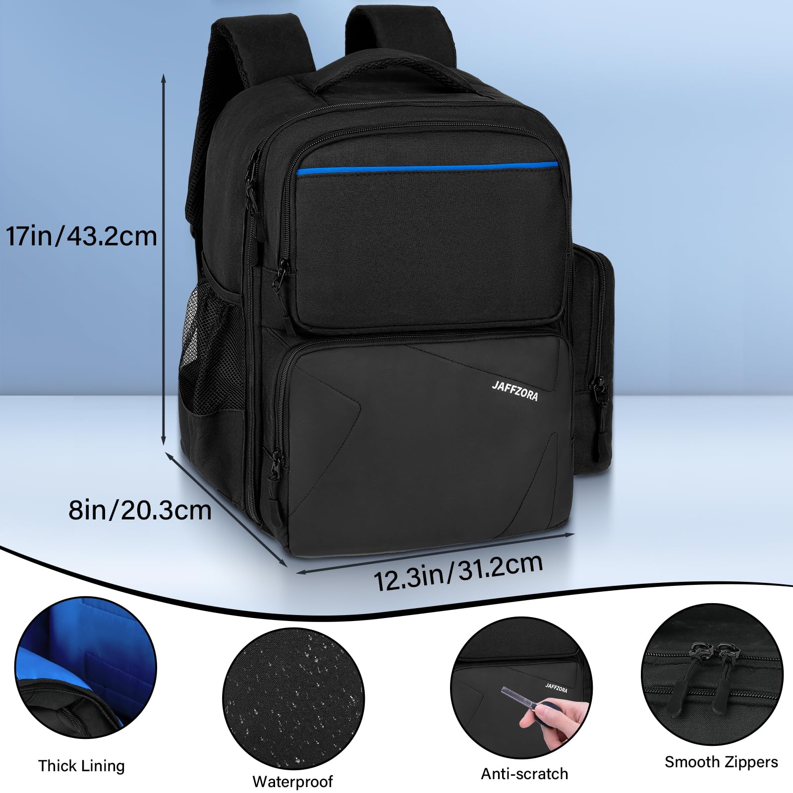 PS5 PRO/PS5 Travel Backpack - Protective Carrying Case Storage Bag for Playstation 5, PSP Handheld Console, 15.6'' Laptop & Gaming Accessories | Perfect for Travel, Commuting & Gaming Events