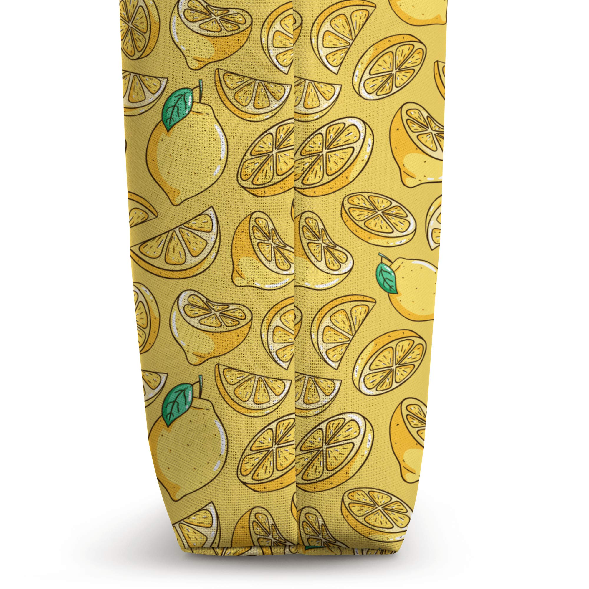 Stylish Lime & Lemon Citrus Pattern Tote Bag for Women & Girls - Perfect for Shopping, Beach, and Everyday Use