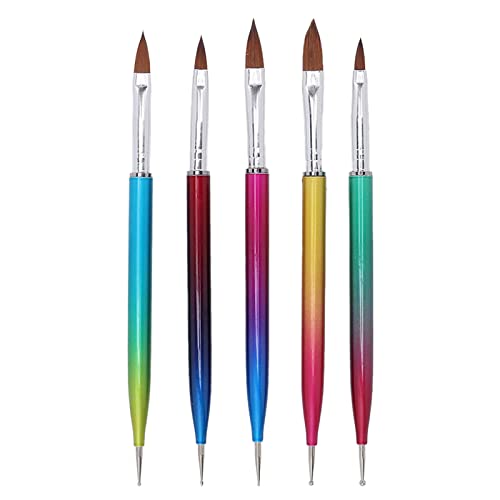 5PCS UV Gel Nail Art Painting Brush Set - Professional Nail Art Tools for DIY, Salon & Home Use - Perfect for Gel Polish, Acrylic Nails & Nail Design