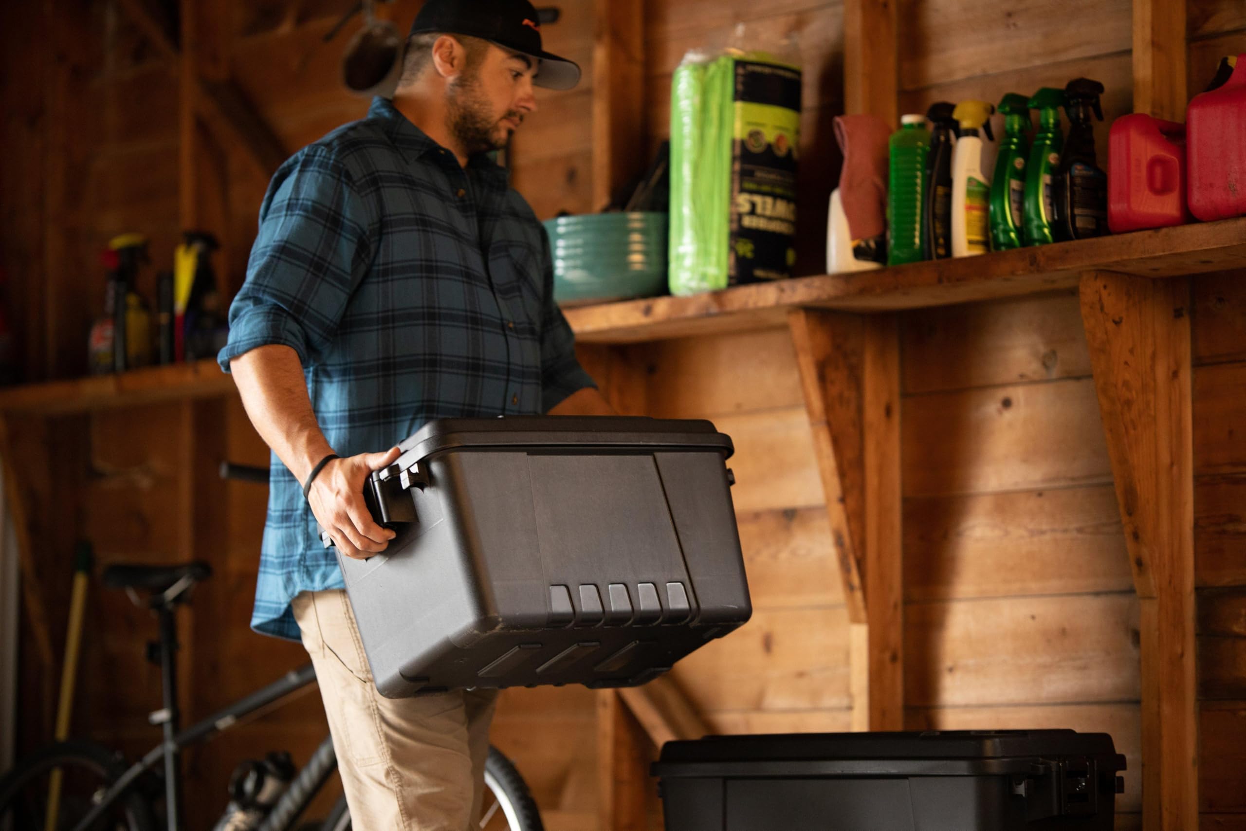 Plano Storage Trunks - Durable Plastic Storage Boxes for Organizing Sports Gear, Camping Equipment & Home Items | Perfect for Garage, Basement & Outdoor Use