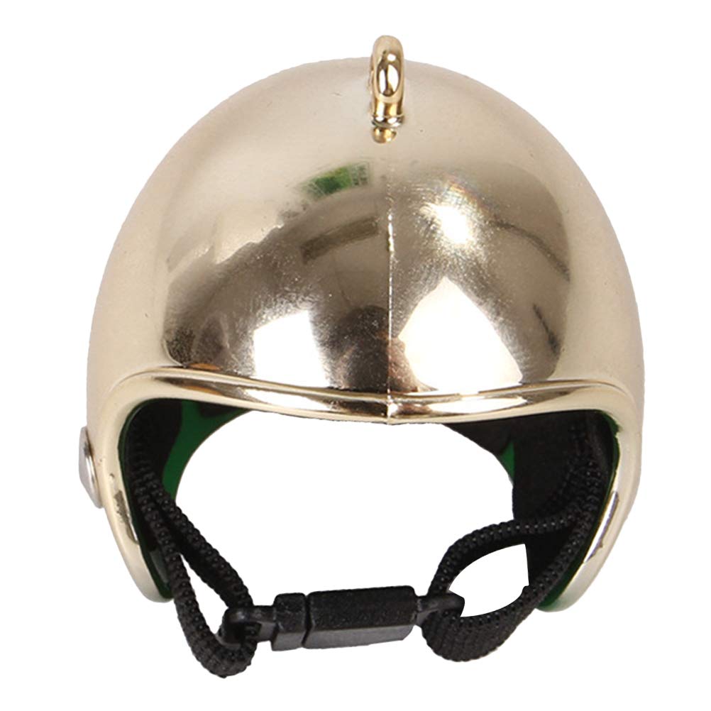 Funny Golden Chicken Helmet for Pet Birds - Sun & Rain Protection Costume Accessory for Hens & Parrots - Perfect for Outdoor Play & Photo Shoots