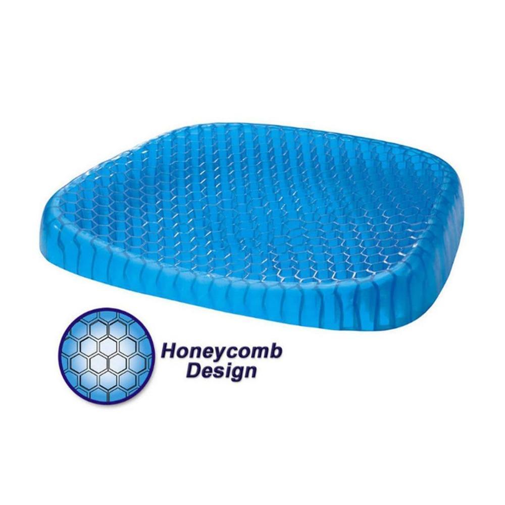 HappyHome Ergonomic Seat Cushion for Office Chair - Memory Foam Back Support Pillow for Home, Car & Travel - Relieves Back Pain & Improves Posture - Perfect for Work, Gaming & Long Sitting Sessions