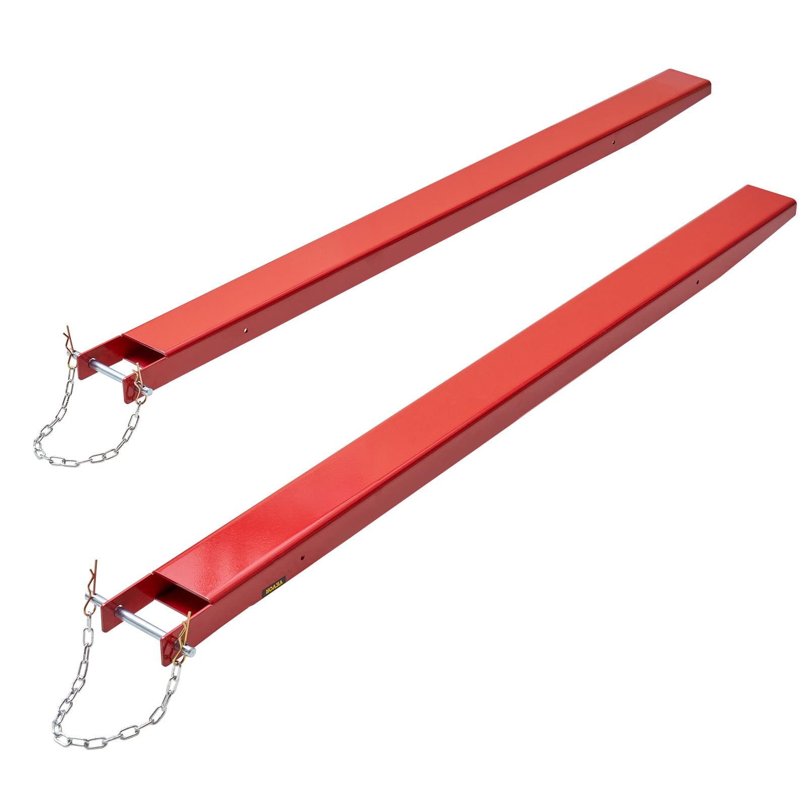 VEVOR 72 Inch Heavy Duty Forklift Extensions - 4.5 Inch Width Fork Extender with Pins for Forklift Trucks | Ideal for Warehouse, Construction & Industrial Material Handling