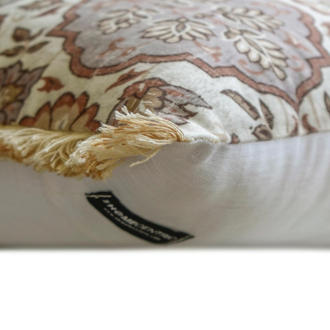 Autumn Hearth Beige & Gray Velvet Decorative Lumbar Pillow Cover - Soft Luxury Cushion Case for Sofa, Bed & Home Decor