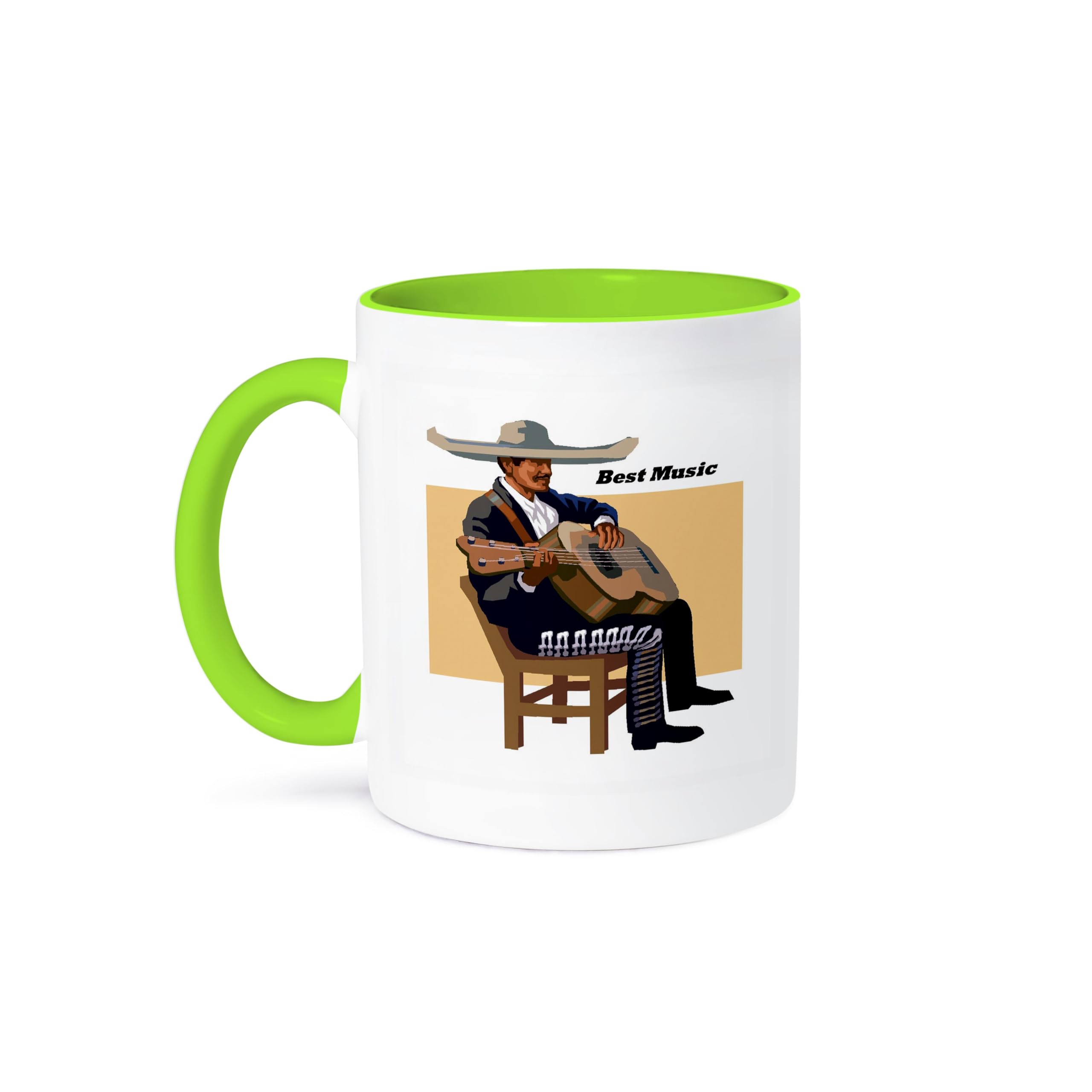 3dRose 15oz Funny Mariachi Music Coffee Mug - Perfect Gift for Music Lovers & Office Use