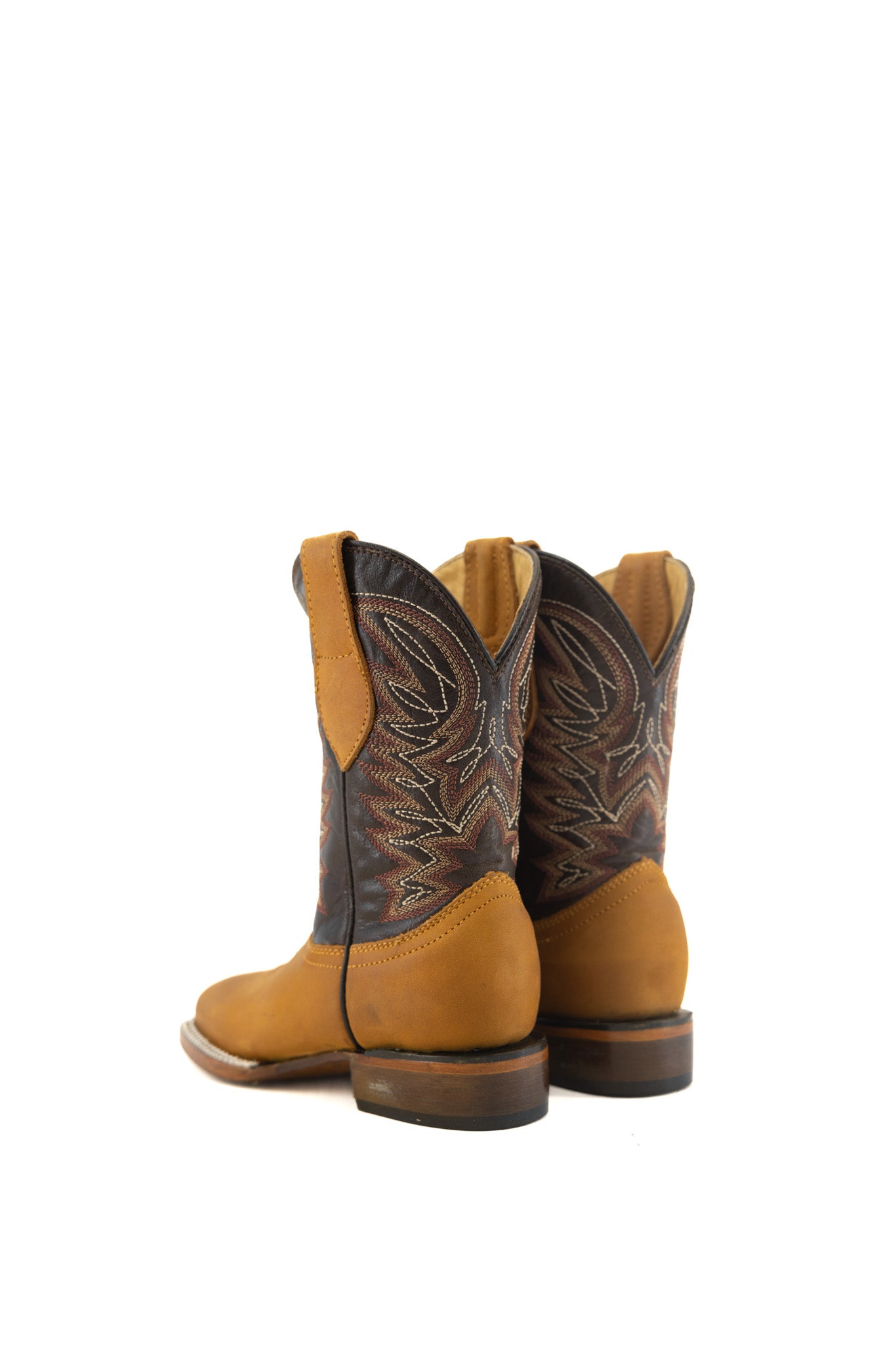 Little Kids Solid Pro Rodeo Boots - Western Cowboy Boots for Boys & Girls - Durable Leather Rodeo Booties for Toddlers | Perfect for Rodeo Events, Cowboy Parties & Western Style Outfits