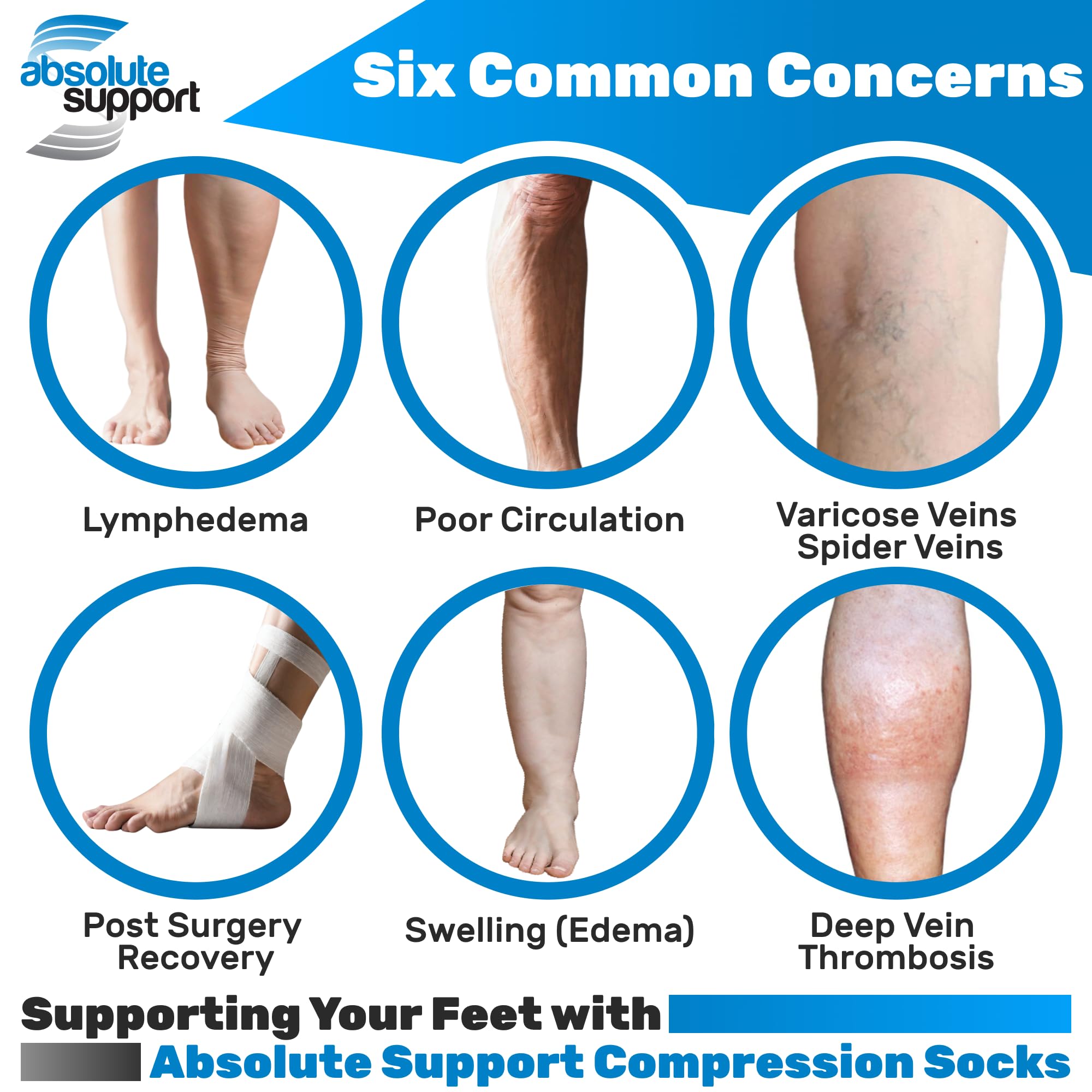 Women's Open Toe Compression Pantyhose 20-30mmHg - Circulation Support for DVT & Swelling - Black
