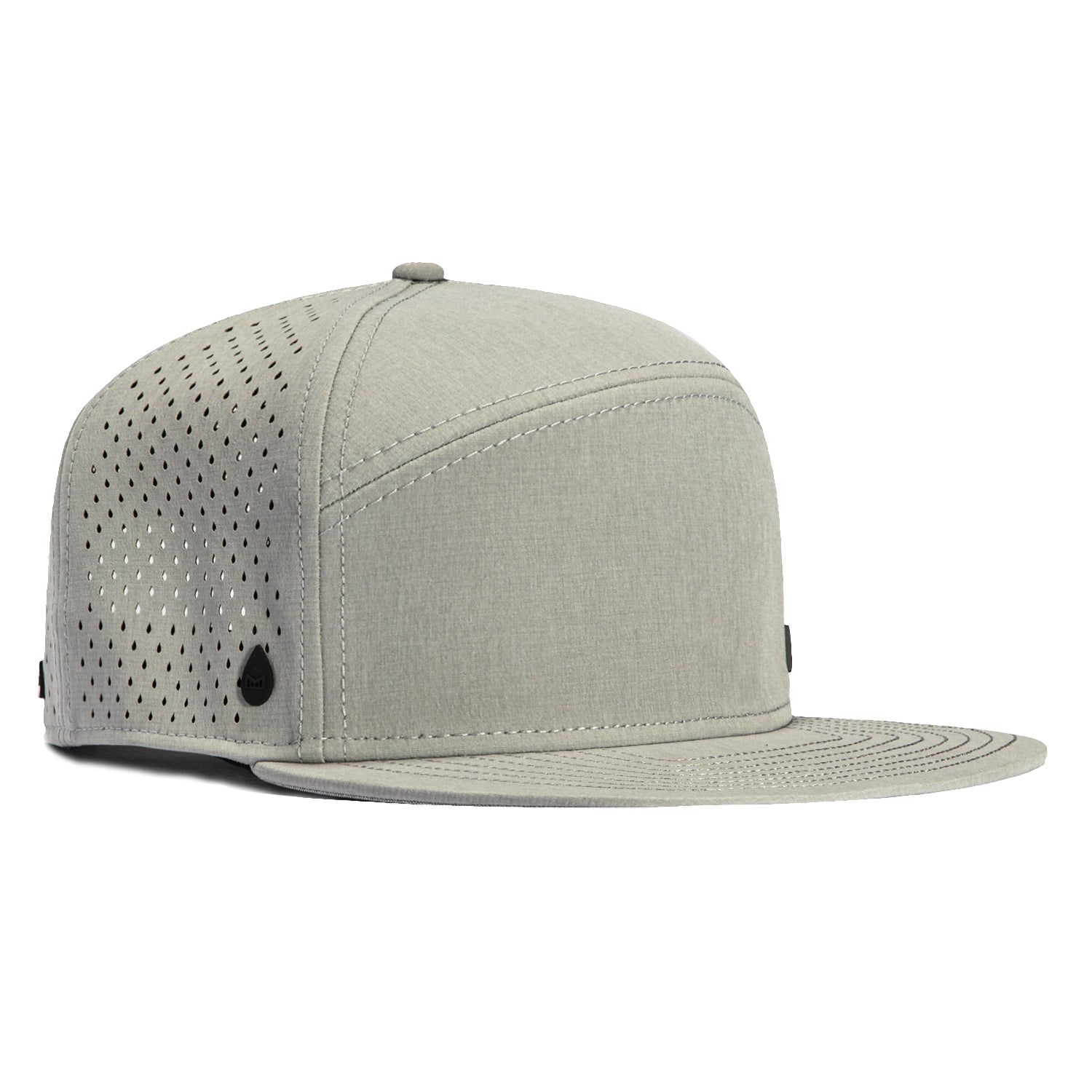 Melin Trenches Icon Hydro Snapback XL Hat - Heather Gray Adjustable Baseball Cap for Men & Women - Perfect for Outdoor Sports, Hiking, and Casual Wear