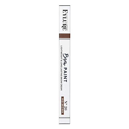 2 x Eylure Brow Paint - Mid Brown | Natural-Looking Eyebrow Tint for Perfectly Shaped Brows | Ideal for Daily Use, Special Occasions & Professional Makeup