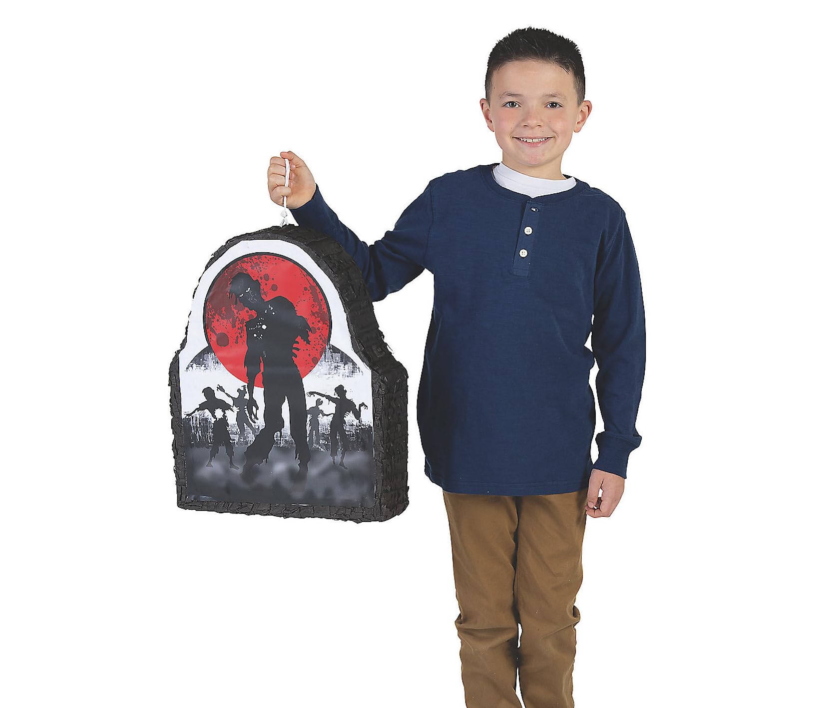 Zombie Piñata with Hanger - Scary Halloween Party Decorations & Birthday Party Games for Kids & Adults - Perfect for Halloween Parties, Themed Events & Spooky Celebrations