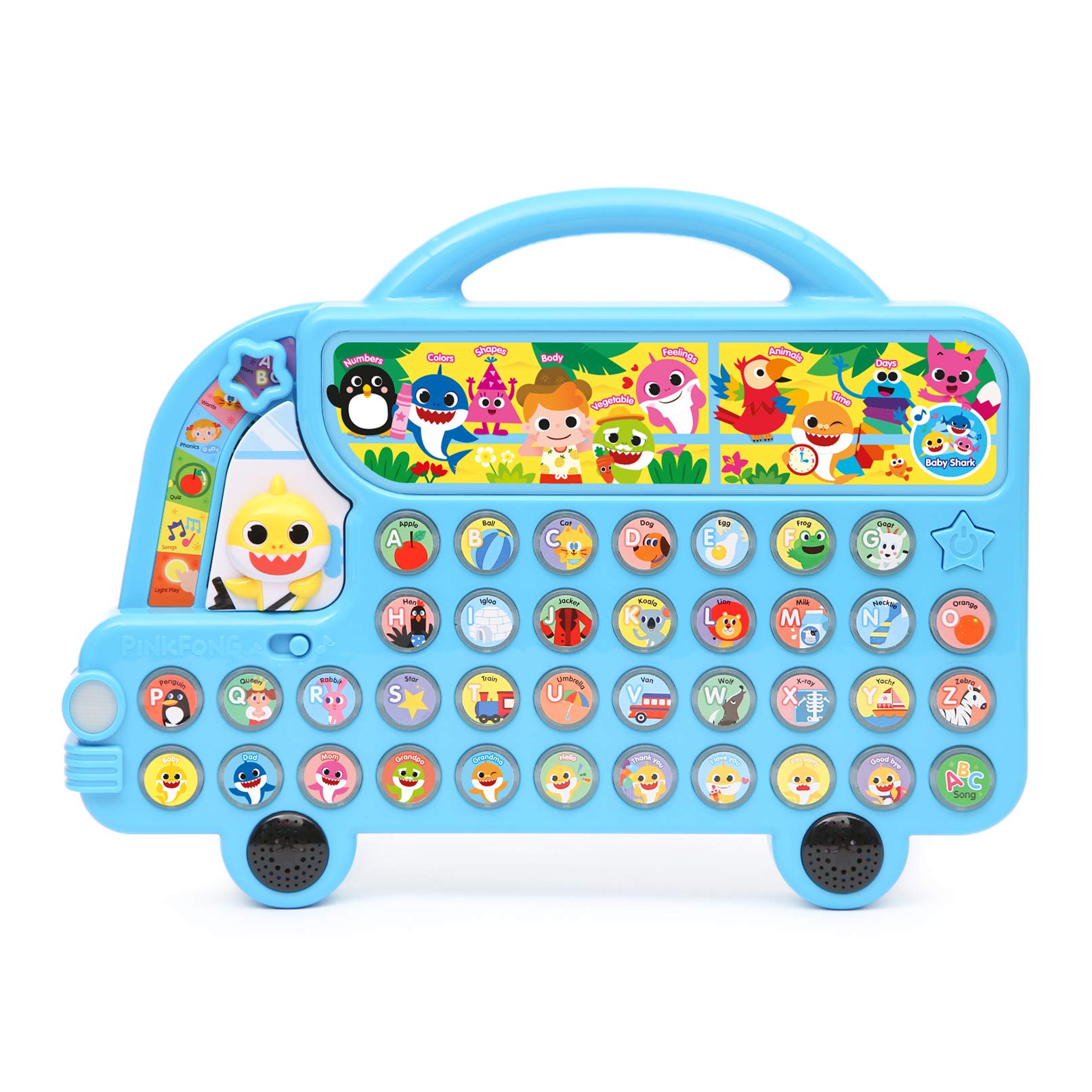 **Pinkfong Baby Shark ABC Alphabet Bus Sound Pad – Interactive Learning Toy for Toddlers 1-3 | Educational Baby Shark Books & Toys | Fun Gift for Boys & Girls | Perfect for Preschool Learning & Playtime**