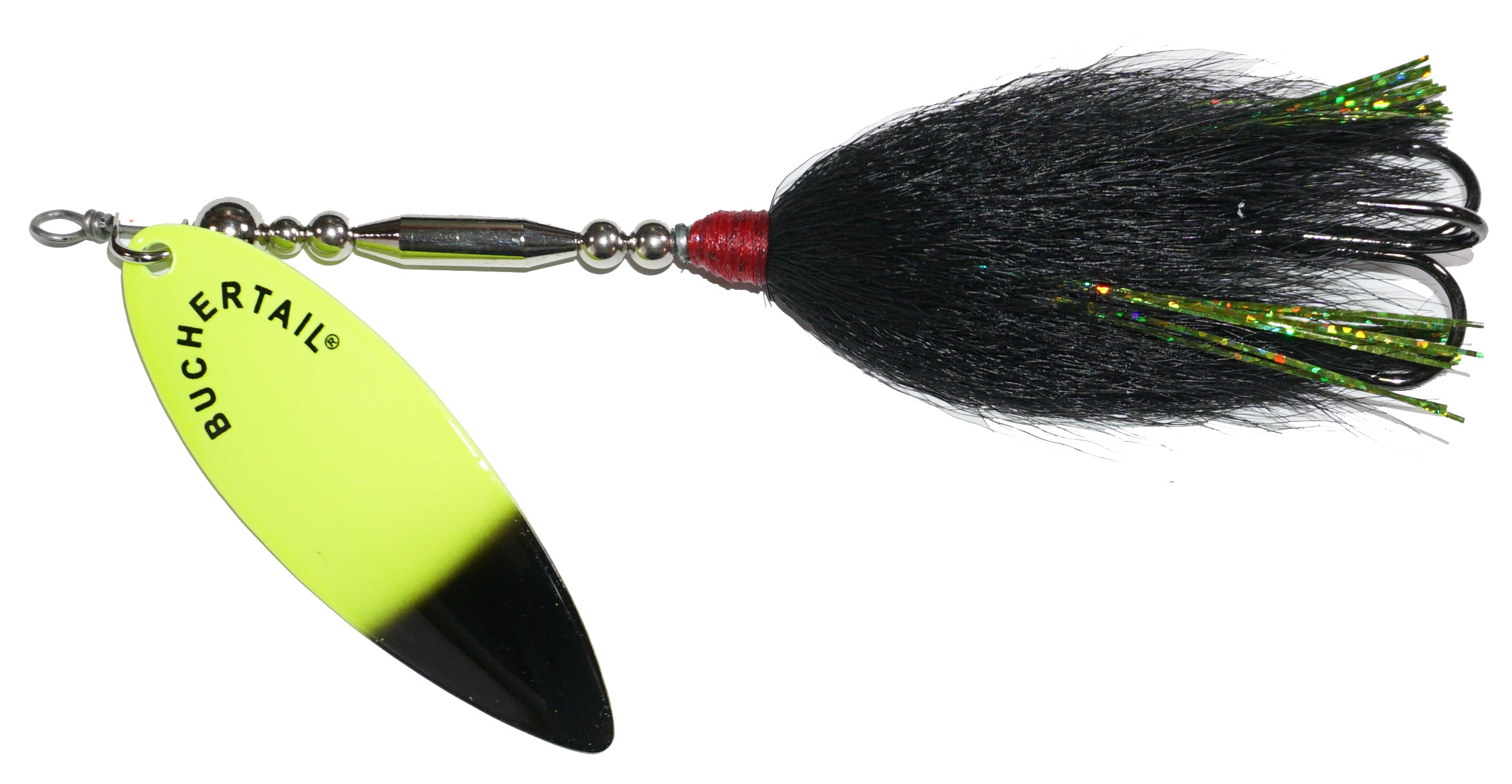 Buchertail 771 Willow Tin Buck Bucktail - Premium Fishing Lure for Bass, Trout & Walleye - Perfect for Freshwater & Saltwater Angling