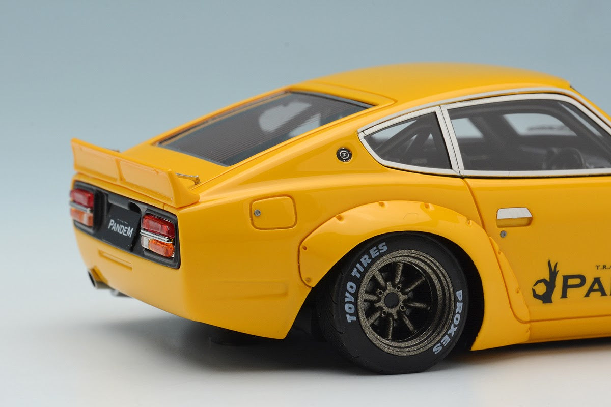 Nissan 240Z (S30) Pandem Rocket Bunny Wide Body Kit - Yellow Car Styling for JDM Enthusiasts | Perfect for Show Cars, Drifting & Tuner Events
