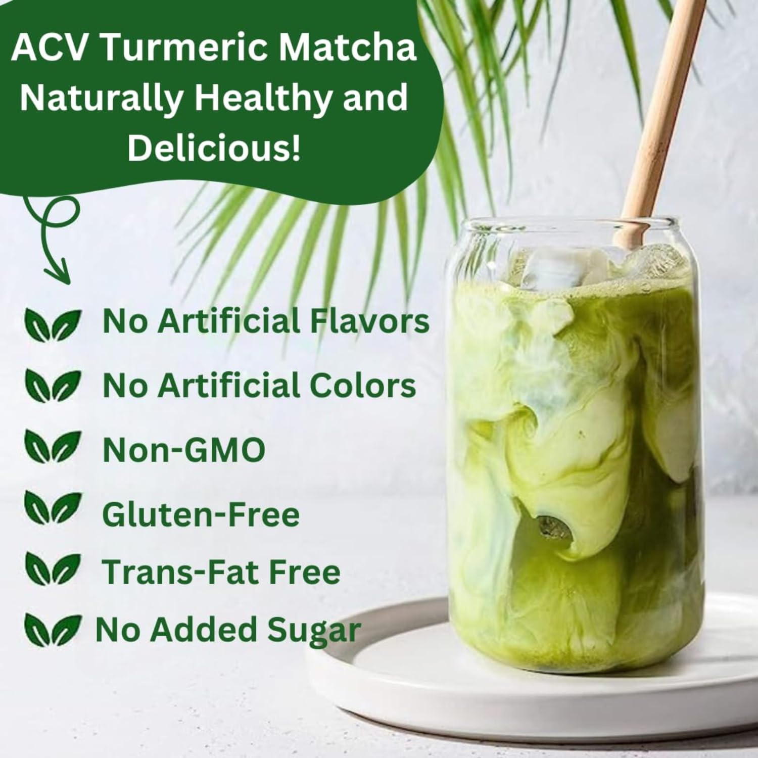 Organic Coconut Matcha Green Tea Latte Mix - Instant Japanese Health Drink Powder for Hot or Iced Tea | Creamy, Sweet & Reduced Sugar | Non-GMO, No Artificial Flavors | 2-Pack | Perfect for Morning Energy, Afternoon Pick-Me-Up or Relaxing Evening Drink