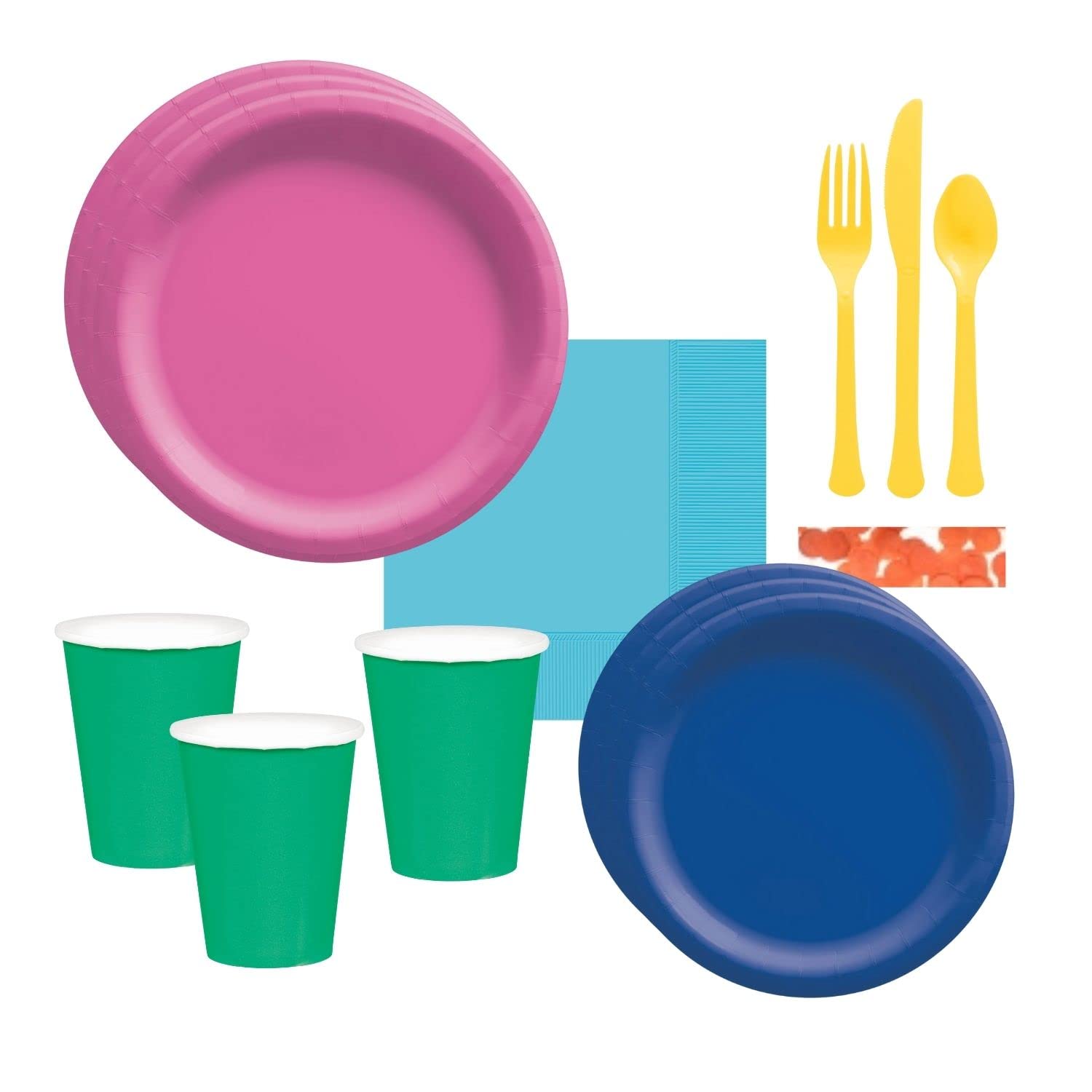Team Umizoomi Party Supplies Set for 16 Guests - 32 Large & Small Plates, Napkins, Cups, Cutlery & Confetti | Birthday Party Decorations | Kids Theme Party Essentials | Perfect for Birthday Celebrations & Family Gatherings