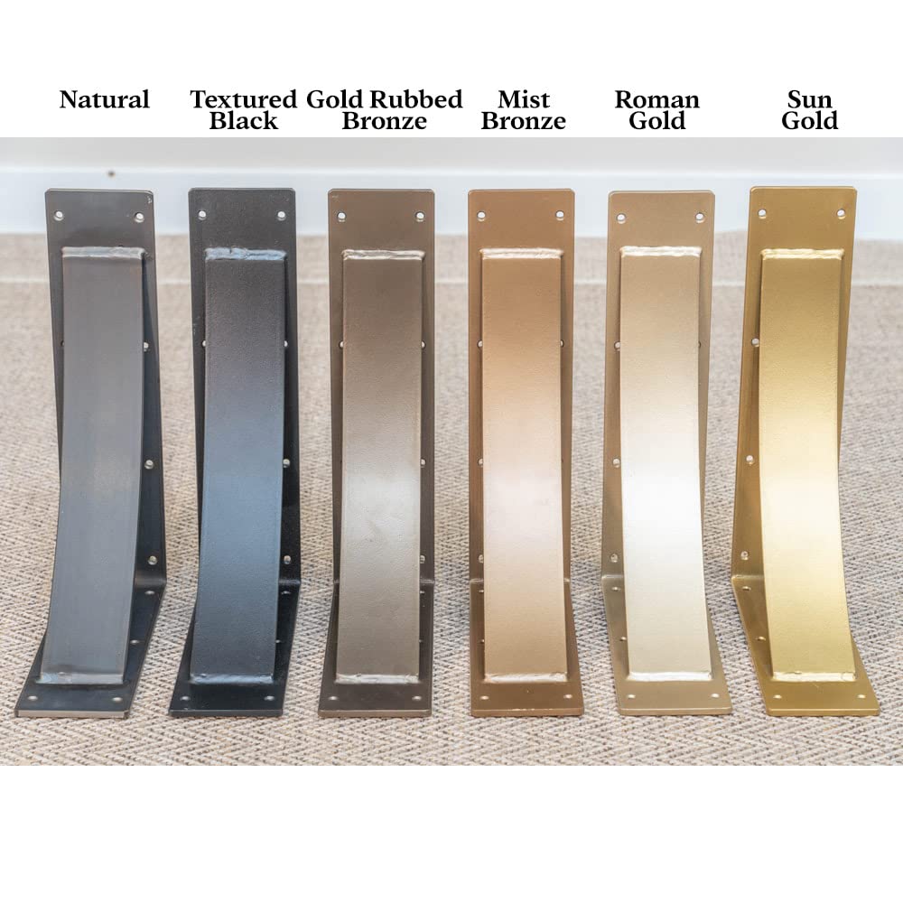 Heavy Duty Steel Shelf Brackets (2 Pack) - 4