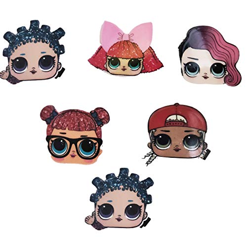 Majik Set of 6 Colorful Hair Clips for Baby Girls - Cute Hair Accessories for Toddlers & Kids - Perfect Birthday Gift & Party Favors - Great for Daily Use, School, and Special Occasions