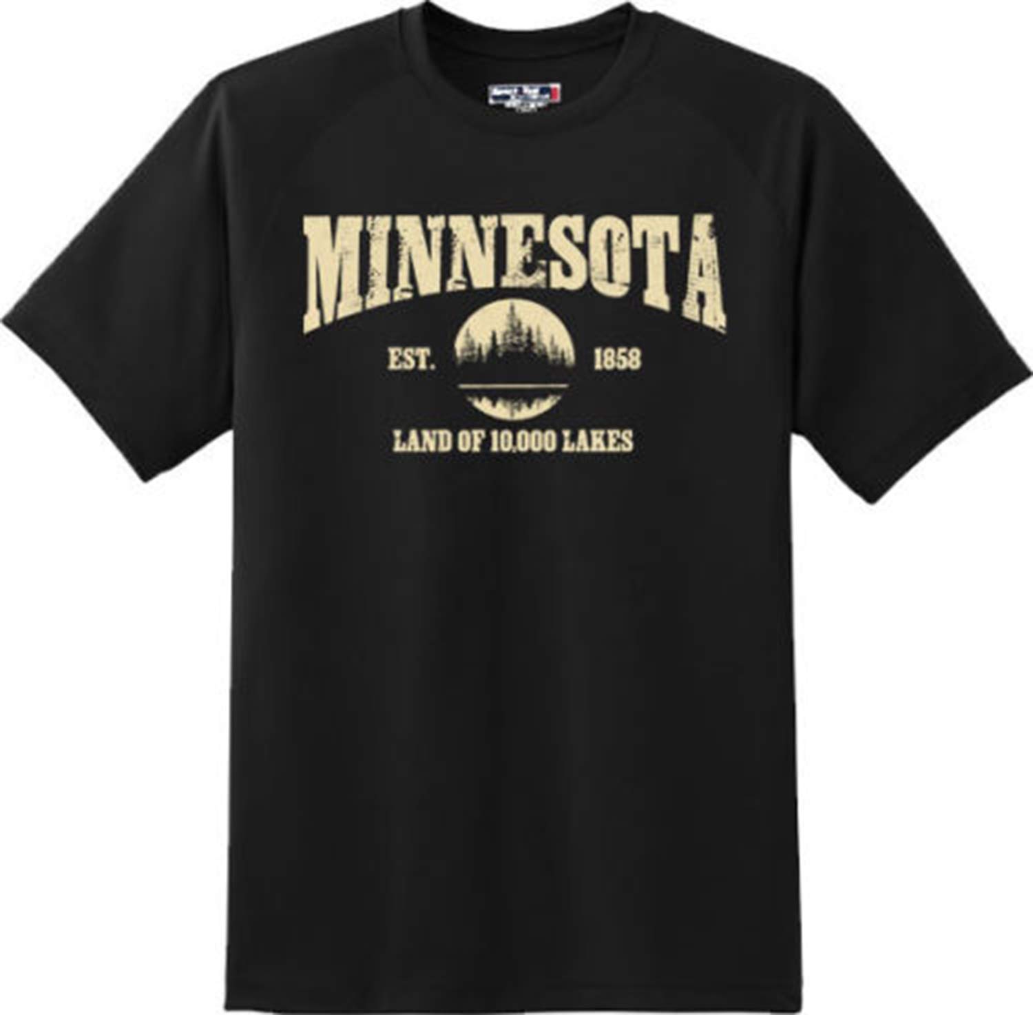 Minnesota State Vintage Retro Hometown America Graphic T-Shirt - Soft Cotton Tee for Men & Women - Perfect Gift for Travel Lovers & USA Pride