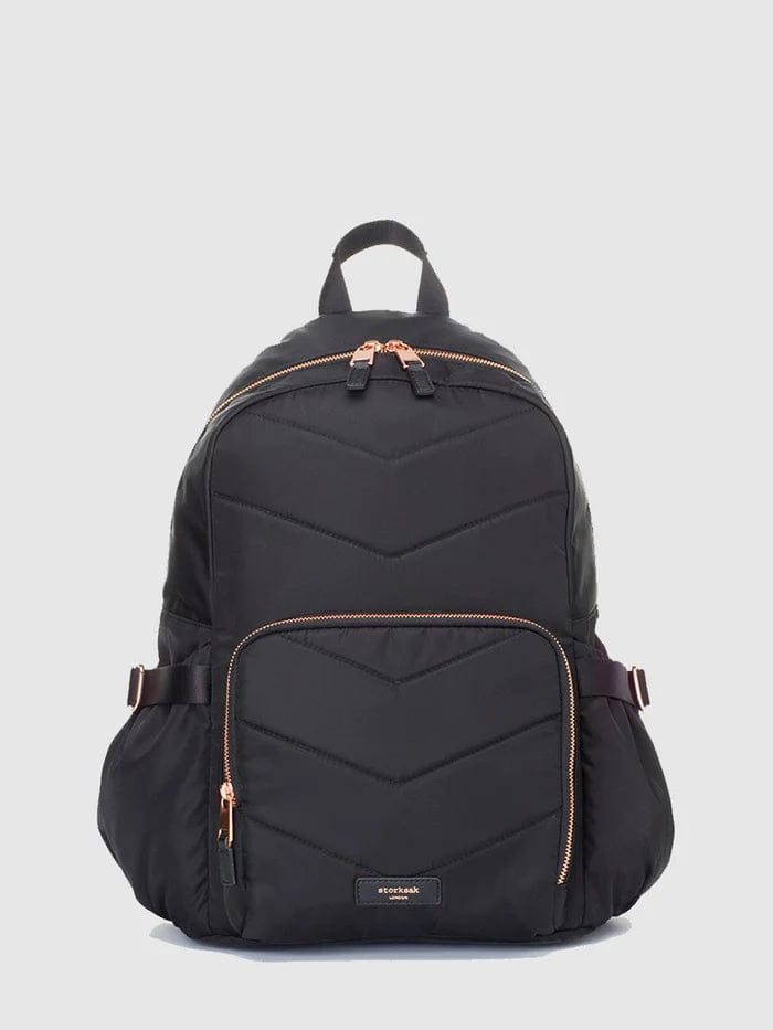 Storksak Hero Quit Backpack - Stylish & Functional Diaper Bag for Parents - Perfect for Travel, Daycare & On-the-Go Moms (Black)