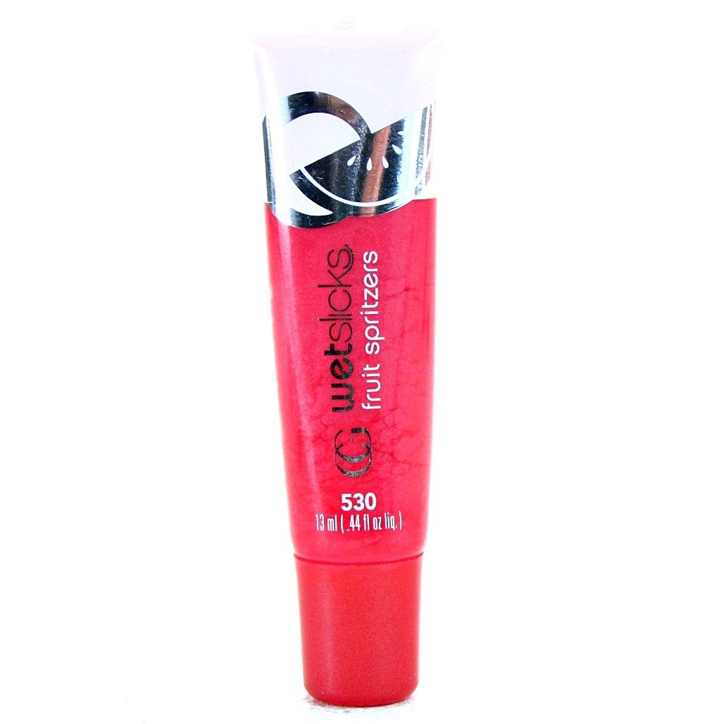 CoverGirl Wetslicks Fruit Spritzers Lip Gloss - Watermelon Splash (530) | Moisturizing & Shiny Lip Gloss for Everyday Wear, Date Night & Special Occasions