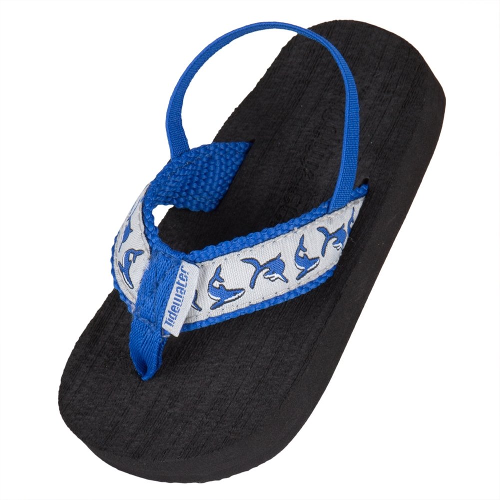 Shark Pattern Kids' Flip Flops - Comfortable Beach Sandals for Boys & Girls - Perfect for Pool, Beach, and Summer Outdoor Activities