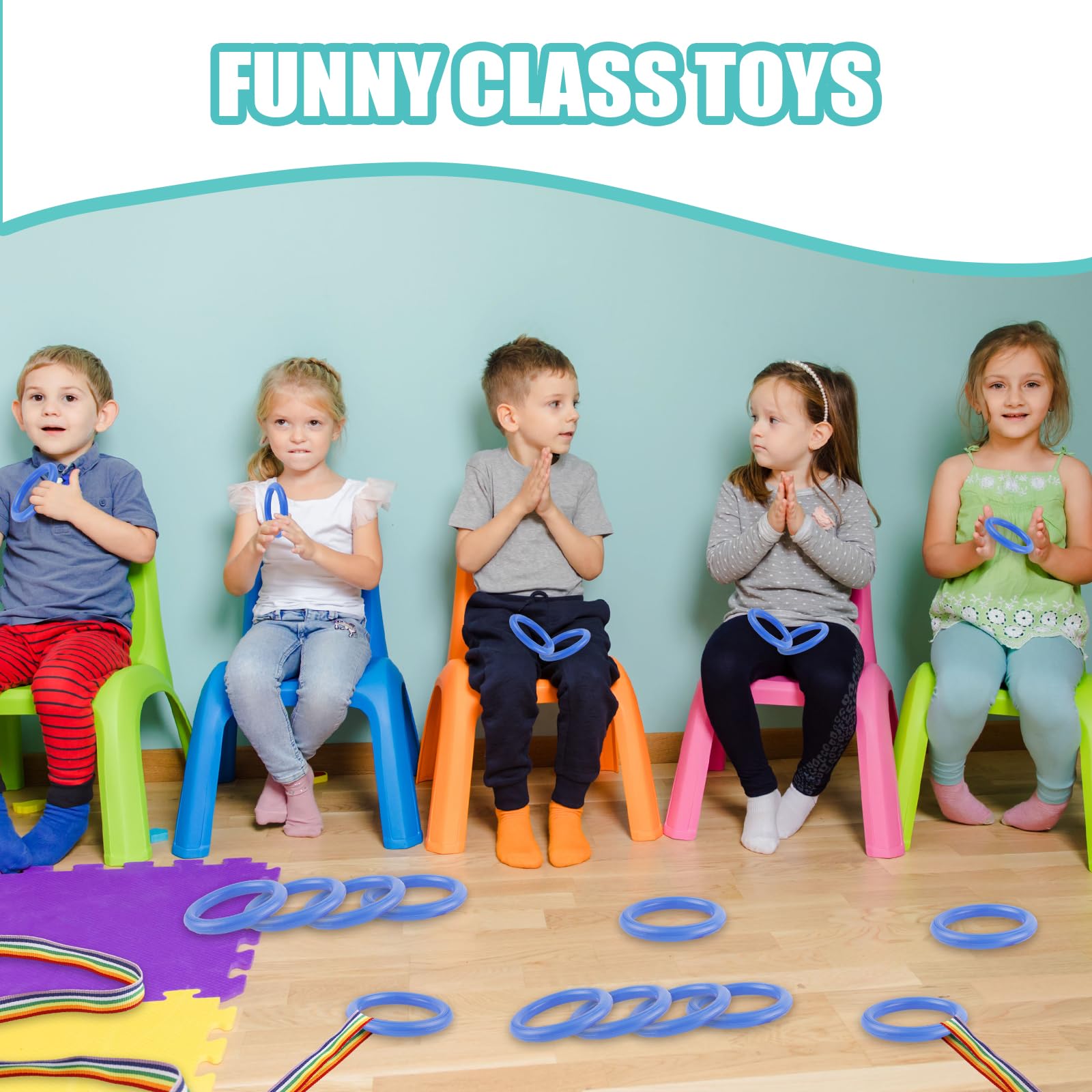 12-Piece Toddler Walking Ropes - Detachable Preschool Transition Rope for Daycare & Kindergarten - Safe Outdoor Walking Line for Kids Ages 3-6 - Perfect for Classroom Activities, Field Trips and Park Adventures